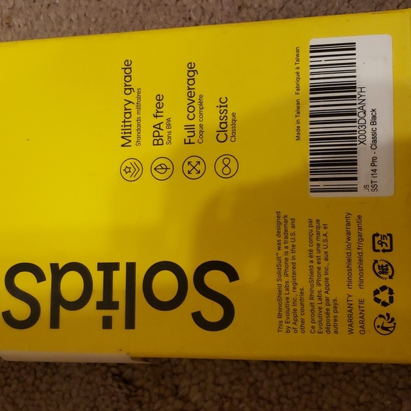 Solidsuit Rhinoshield iPhone pro 14 phone case - Picture 4 of 4